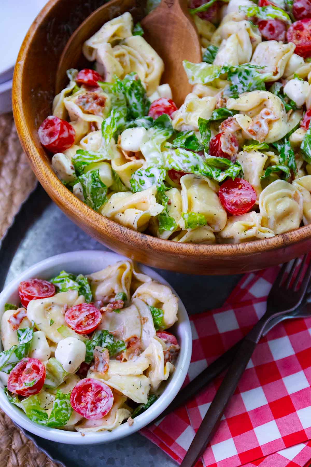 BLT Tortellini Pasta Salad A Southern Soul