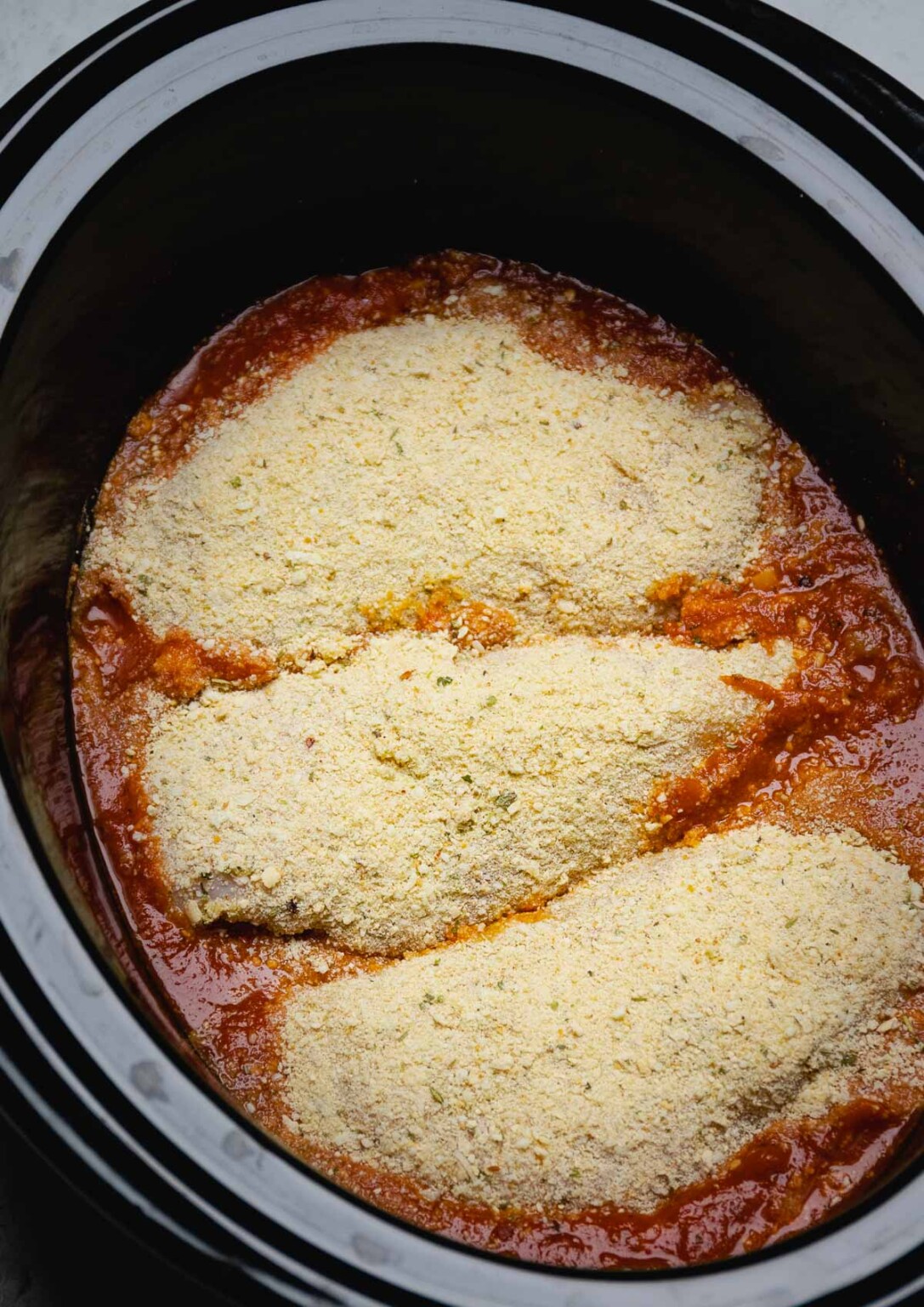 Crock Pot Chicken Parmesan