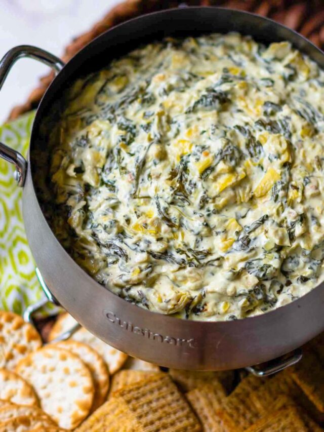 Crock Pot Spinach Artichoke Dip A Southern Soul