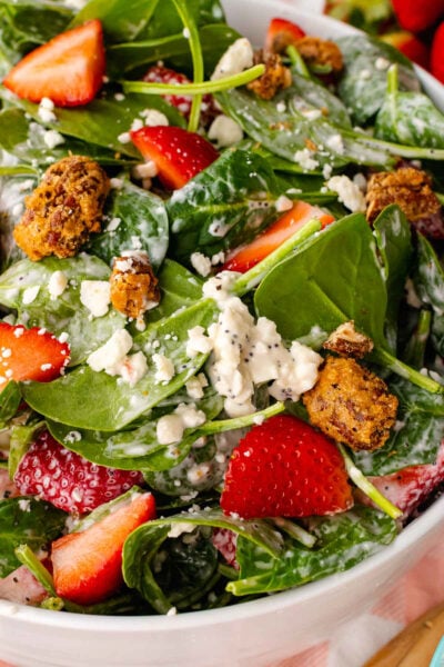 Strawberry Spinach Salad