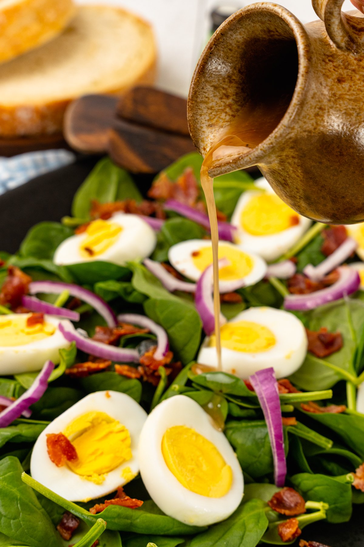 Spinach Salad with Warm Bacon Dressing A Southern Soul