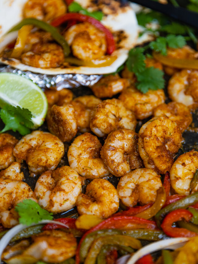 Sheet Pan Chili Lime Shrimp Fajitas A Southern Soul
