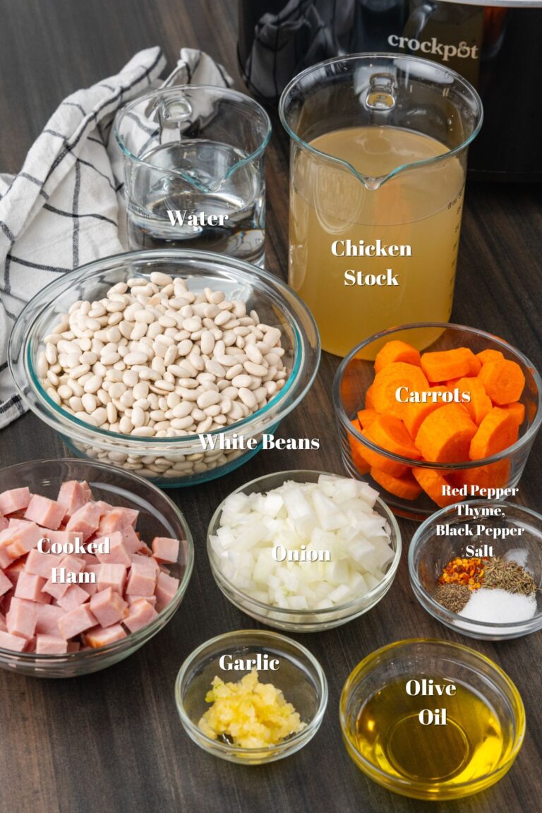 Slow Cooker Ham & White Bean Soup A Southern Soul