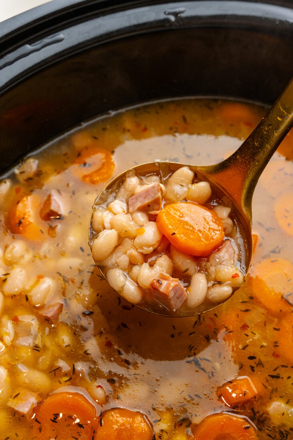 Slow Cooker Ham & White Bean Soup A Southern Soul