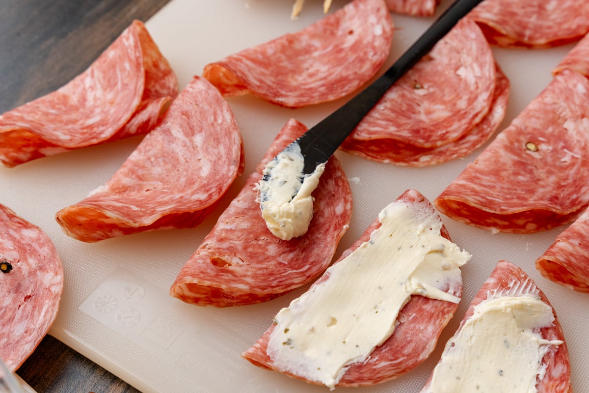 Salami Cream Cheese Roll Ups Salami Cream Cheese Roll Ups