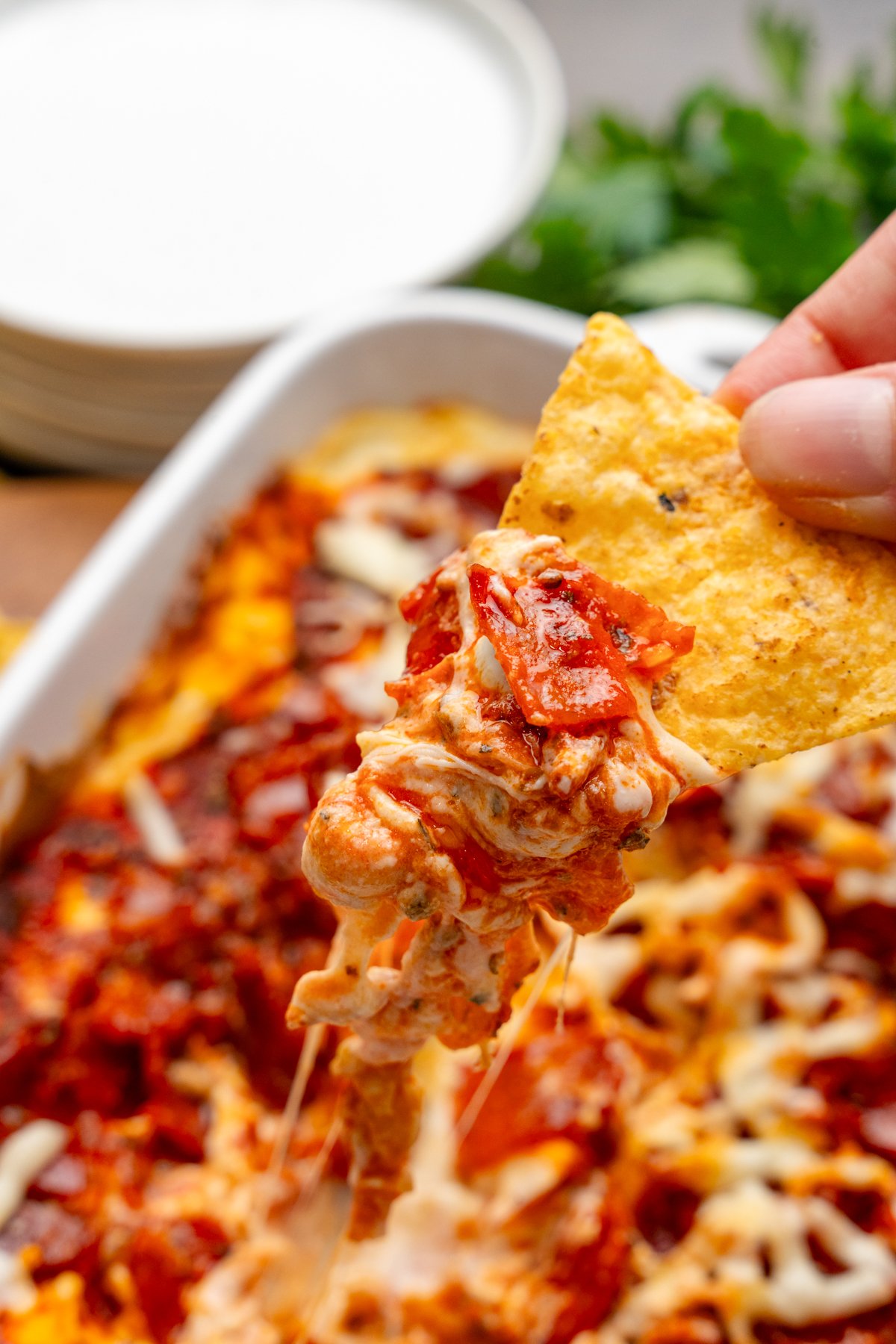 Baked Pepperoni Dip A Southern Soul