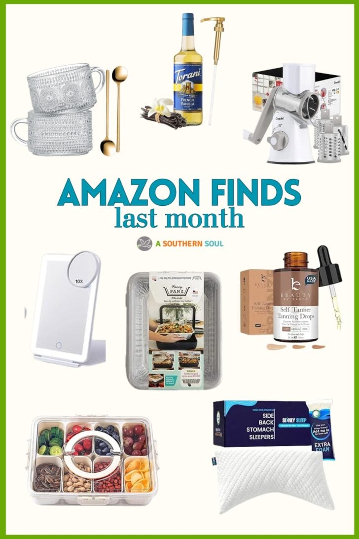 Amazon find from last month including personal and cooking items perfect for any home.\