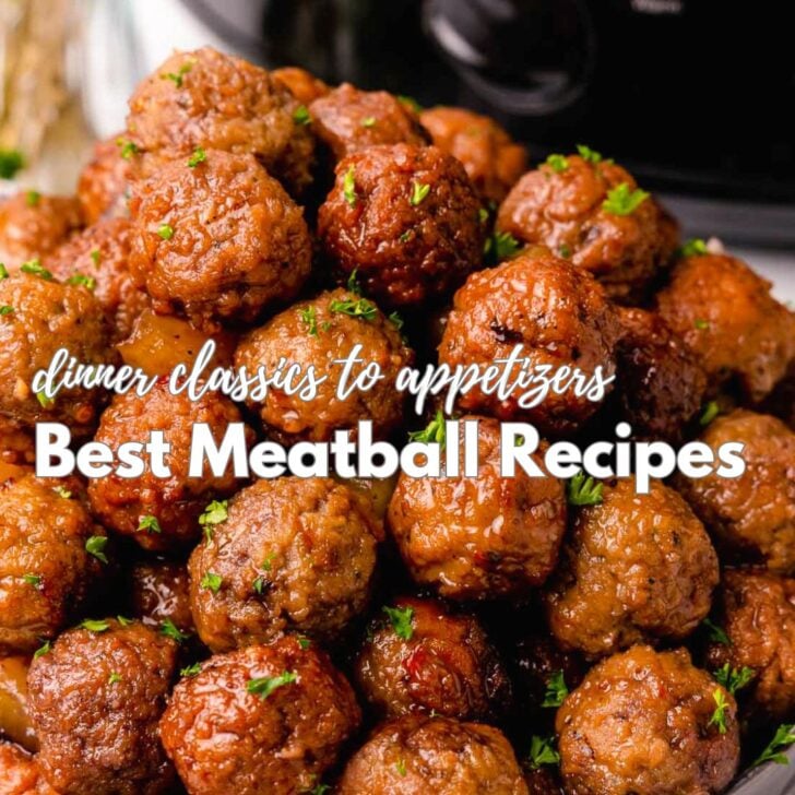 Best meatball recipes for dinner and appetizers.