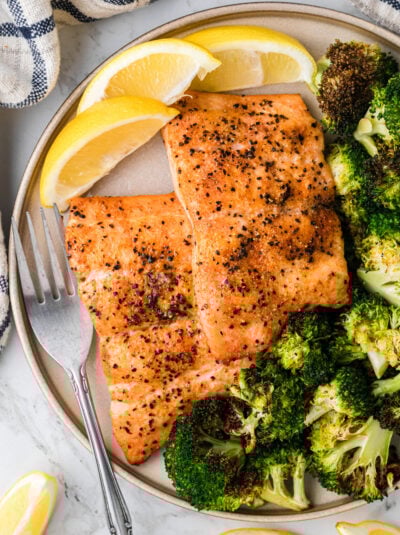 Air Fryer Salmon (10 Minute Recipe)