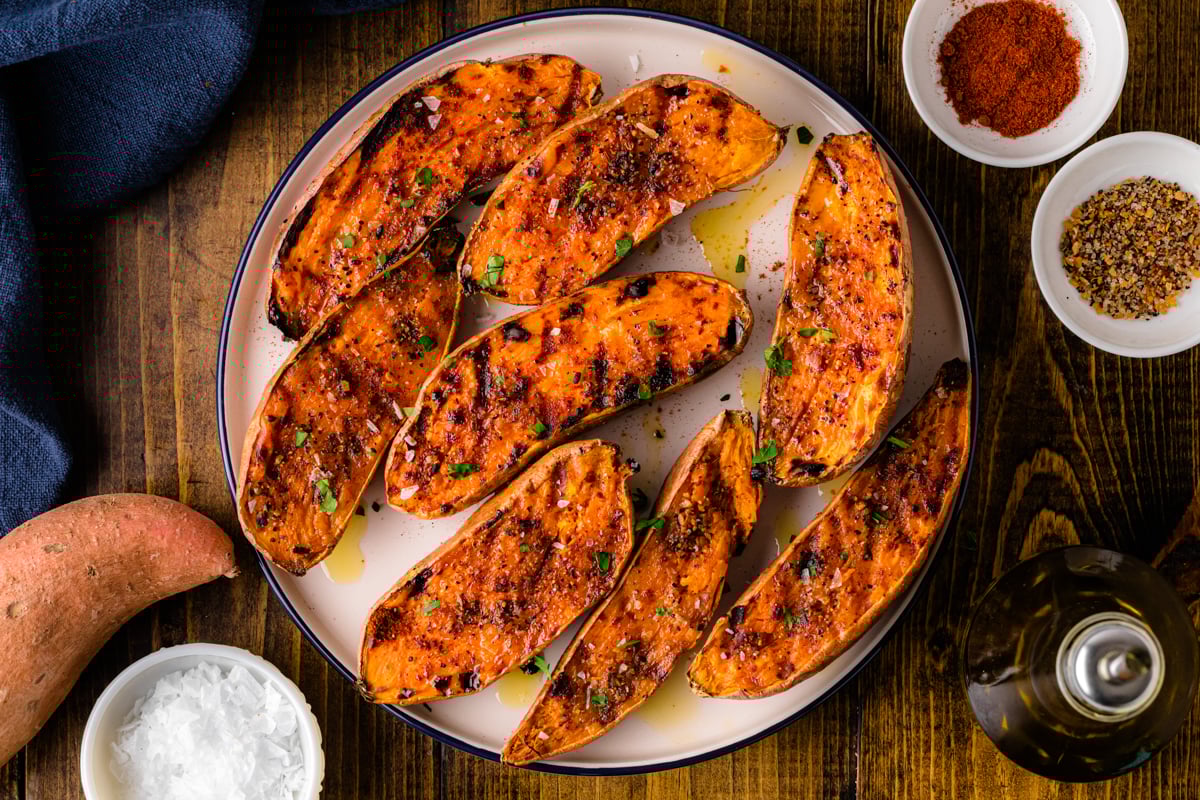 Grilled Sweet Potatoes