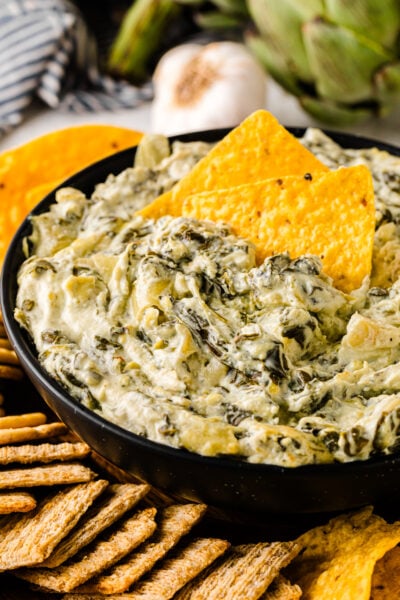 Classic Crock Pot Spinach Artichoke Dip