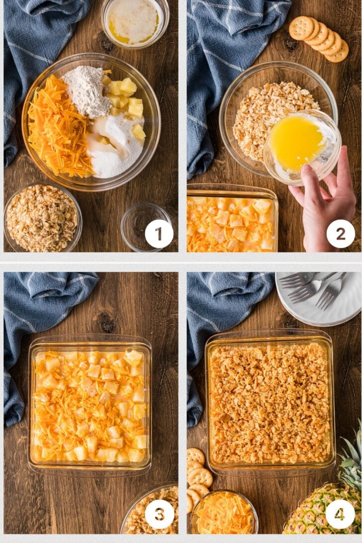 आसान दक्षिणी अनानास पुलाव के लिए Pinterest पिन छवि