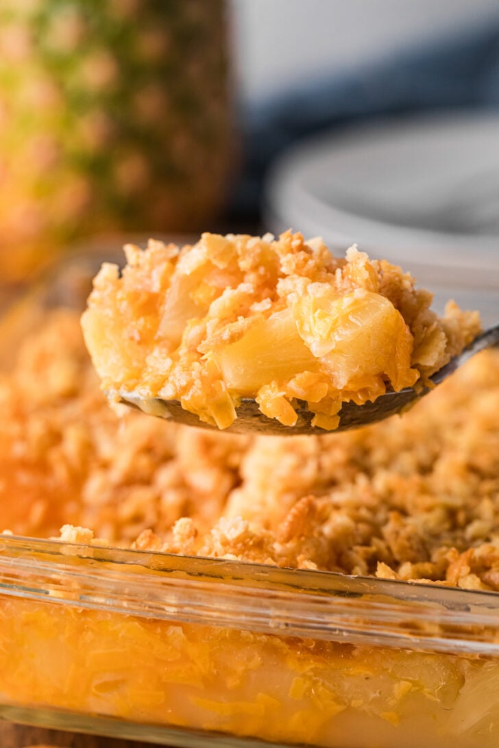 आसान दक्षिणी अनानास पुलाव के लिए Pinterest पिन छवि