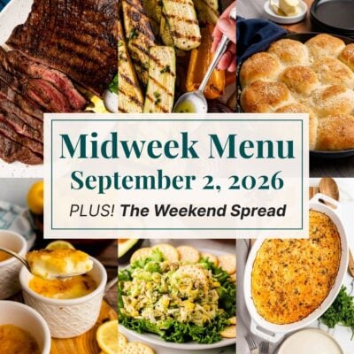 Midweek Menu Meal Plan: 9.2.2026