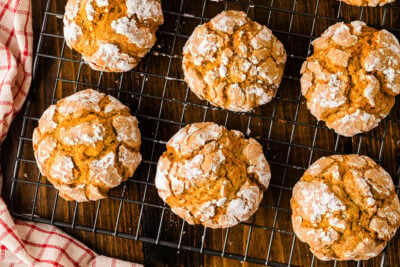 Pumpkin Crinkle Cookies
