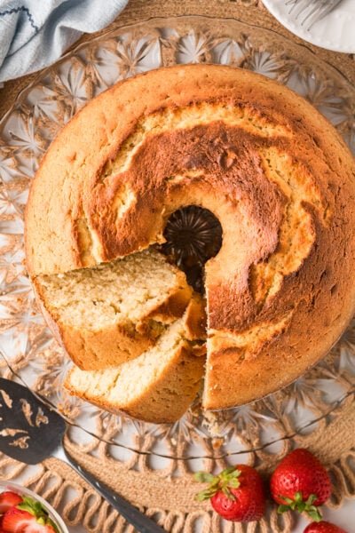 Brown Sugar Cream Cheese Pound Cake